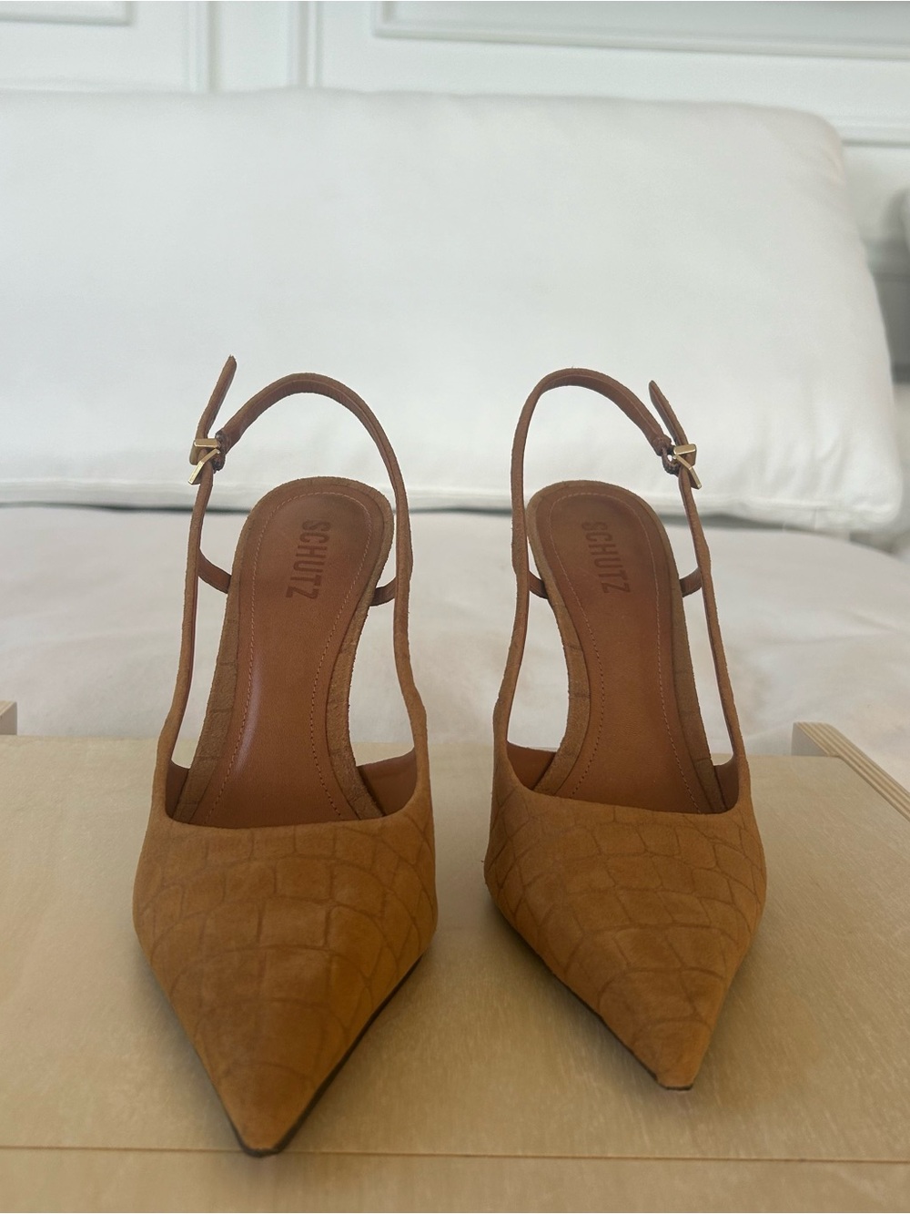 Schutz Boris Pump in Cuoio Brown